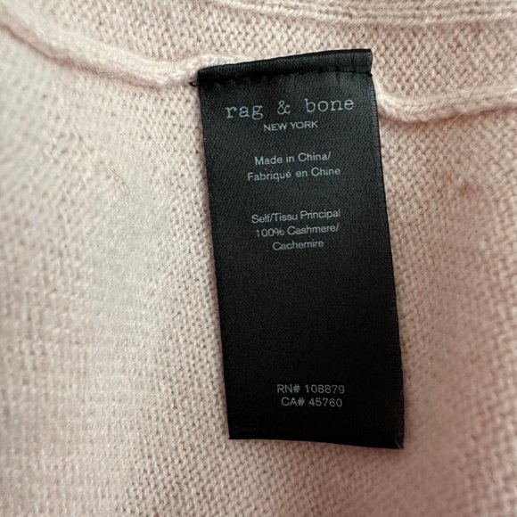 Rag & Bone Ace Cashmere Sweater Blush Pink - Picture 7 of 9